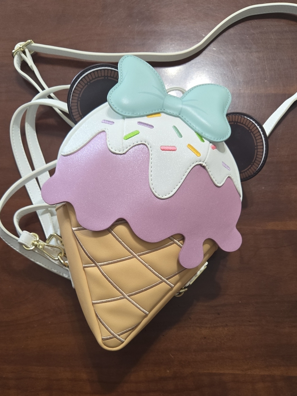 Disney Loungefly Mini Backpack Crossbody Ice Cream Bag